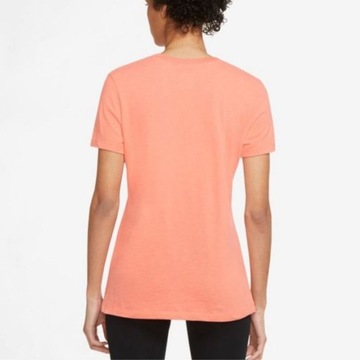 Nike T-Shirt Damski bawełniany koralowy z logo Sportswear Dri-Fit M