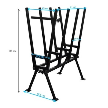 Металлическая эстакада для распила дерева, эстакада-козла, выдвижная подставка.