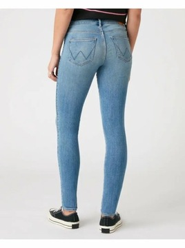 WRANGLER spodnie BLUE jeans SKINNY HIGH _ W30 L32