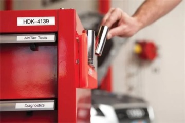 Лента - DYMO RHINO 18484 - 19 мм x 5,5 м белая - черная печать - совместимая