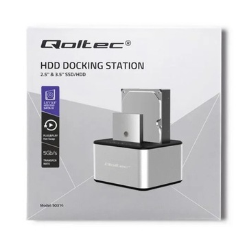 Док-станция для дисков 2xHDD/SSD | 2,5 дюйма/3,5 дюйма ||