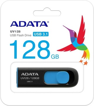 Adata Pendrive DashDrive 128 ГБ USB3.2 черный и синий