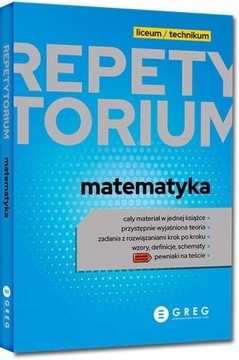 Repetytorium LO 2023 - Matematyka Greg