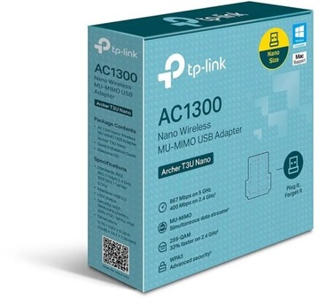Karta sieciowa Archer T3U Nano USB AC1300