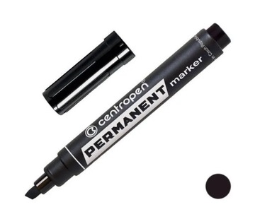ПЕРМАНЕНТНЫЙ МАРКЕР черный Быстросохнущий КОНИЧЕСКИЙ Centropen ХОРОШЕЕ КАЧЕСТВО