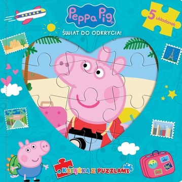Świnka Pepa. Książka z puzzlami. Świat do odkrycia