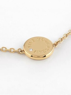 Złota bransoletka Guess z kryształami DREAMING GUESS JUBB03125JW (S)