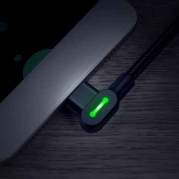 MCDODO УГЛОВОЙ КАБЕЛЬ QC USB LIGHTNING LED 2A 3M