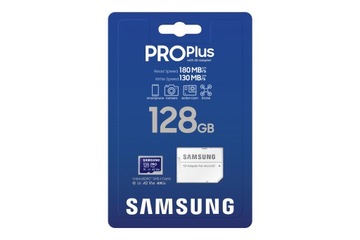 Карта microSD Samsung PRO Plus 128 ГБ + адаптер
