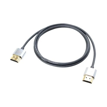 Линди 41675 HDMI 2.0 Slim High Speed ​​Ethernet, Cromo - 3M