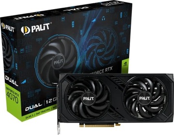 Palit Karta GeForce RTX 4070 DUAL 12GB GDDR6X 192bit NED4070019K9-1047D
