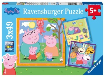 Puzzle Ravensburger Peppa Pig 147 elementów Ravensburger Puzzle Prasátko