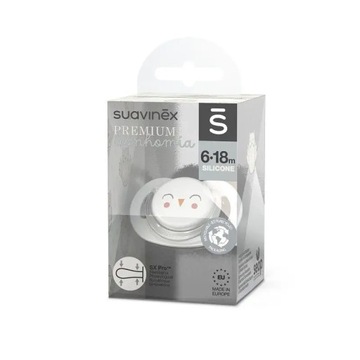 Suavinex smoczek fizjologiczny silikonowy Sx Pro Bonhomia Sowa Beżowa 6-18m