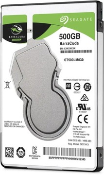 Диск SEAGATE BarraCuda 500 ГБ 2,5 128 МБ ST500LM030