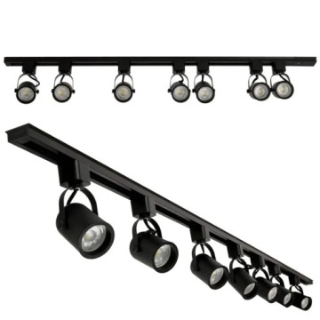 Комплект шин Потолочный рельс 2м + 1м + разъем + 5x GU10 регулируемый