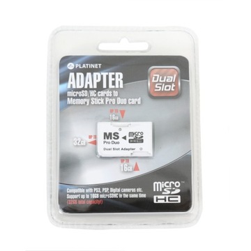 Адаптер для двух слотов Micro SD/Memory Stick Pro Duo
