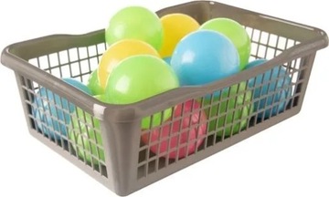 КОРЗИНА-ОРГАНИЗАТОР ПЛАСТИКОВАЯ КОРЗИНА 5,8 Л СМЕСЬ ЦВЕТОВ x 10 шт.
