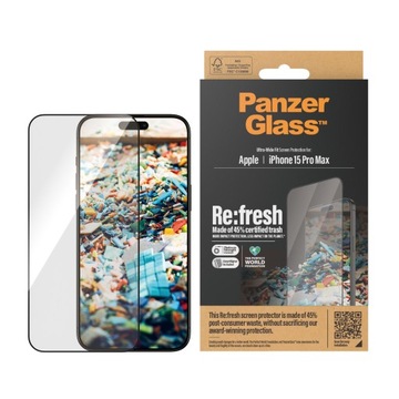PanzerGlass Re:Свежее закаленное стекло для iPhone 15 Pro Max
