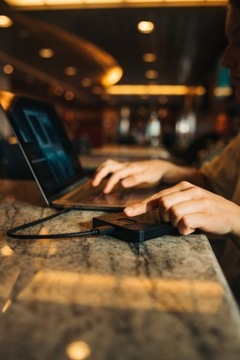 Внешний жесткий диск USB емкостью 1 ТБ с защитой отпечатков пальцев