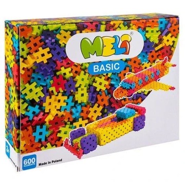 MELI BASIC 50010 WAFLE KLOCKI 600 elementów