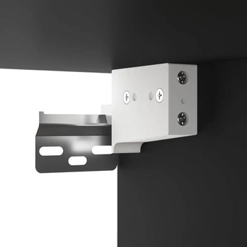 Подвесной шкаф, черный, 60x31x60 см, материал дерево