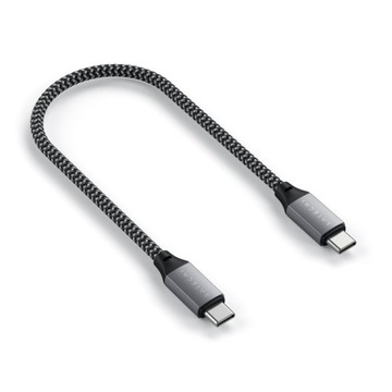 Satechi - универсальный зарядный кабель USB-C - USB-C 25см 100Вт (серый космос)