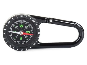 МЕТАЛЛИЧЕСКИЙ КОМПАС, ТУРИСТИЧЕСКИЙ КОМПАС, КАРАБИН