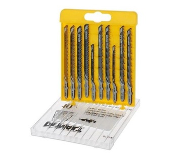 DEWALT Набор пильных полотен по дереву 10 шт. DT2290