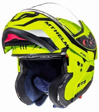 KASK szczękowy MT Helmets Atom SV Divergence fluo yellow Rozmiar S