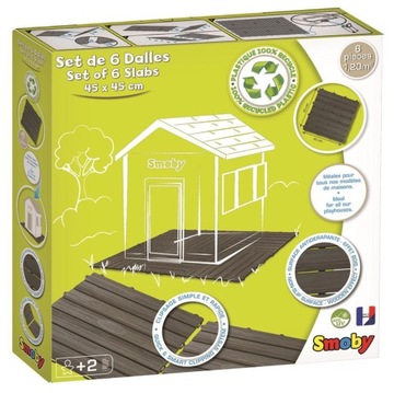 ПОЛ ДЛЯ КАЖДОГО САДОВОГО ДОМА SMOBY 6 шт.