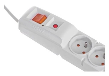 Полоска защиты от перенапряжения Acar F5, 5,0 м, серая