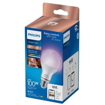 Умная светодиодная лампа PHILIPS A67 922-65 13 Вт