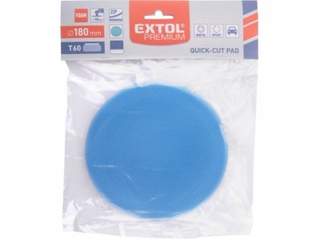 Полировальный диск Extol Premium (8804506) пенопласт, Т60, синий, ширина 180