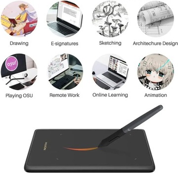 Tablet graficzny HUION H420X + pióro PW100 OTG PL