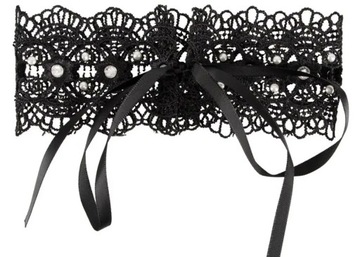 СЕКСУАЛЬНОЕ ОЖЕРЕЛЬЕ-ЧОКЕР С ЖЕМЧУГОМ И КРИСТАЛЛАМИ