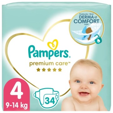 Pampers Підгузки Преміум Care S4 9-14 кг 34 шт.