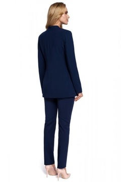 EU L M304 Стильная, элегантная куртка на пуговицах - темно-синий