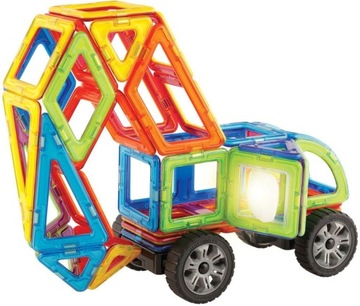 Магнитные блоки с динамической вспышкой, 54 элемента.