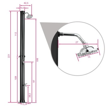 Солнечный душ Tinto 20 л.