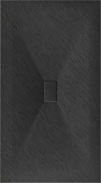 MEXEN HUGO ПРЯМОУГОЛЬНЫЙ ДУШЕВОЙ ПОДДОН SMC КАМЕННАЯ СТРУКТУРА 200 x 100 СМ ЧЕРНЫЙ