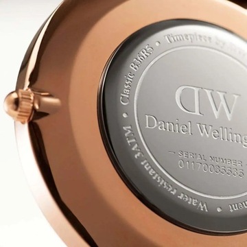 ZEGAREK DAMSKI DANIEL WELLINGTON Classic Black Sheffield Lady Rose Gold DW0