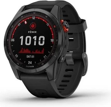 Smartwatch GARMIN Fenix 7S Solar Czarny z paskiem