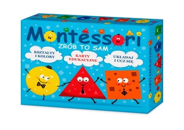 КНИГА МОНТЕССОРИ СДЕЛАЙ САМ КНИГА ФОРМЫ И ЦВЕТА + РАЗВИВАЮЩИЕ КАРТОЧКИ