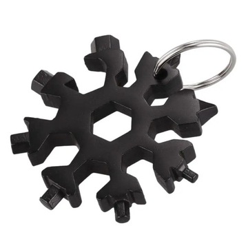 Multitool klucz wielofunkcyjny śnieżynka 18w1 brelok gadżet narzędzie imbus