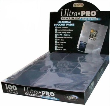 Strony do segregatora Platinum Ultra Pro 9 pocket 11 holes Clear (100 szt)