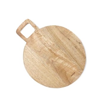 ХОМЛА круглая ДОСКА РАЗДЕЛОЧНАЯ МАНГО 33x27 см