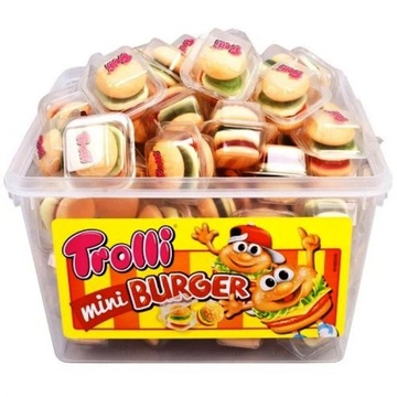 Trolli МИНИ БУРГЕР Желейные Гамбургеры 60 шт.