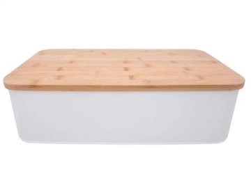 МЕТАЛЛИЧЕСКАЯ ХЛЕБОПЕЧКА + РАЗДЕЛОЧНАЯ ДОСКА С БАМБУКОВОЙ КРЫШКОЙ