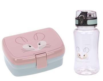 LASSIG ZESTAW BIDON I LUNCHBOX POJEMNIK NA ŚNIADANIE ŚNIADANIÓWKA 460 ml
