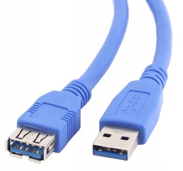 Kabel Przedłużacz USB 3.0 typu AM-AF 3m Gembird niebieski